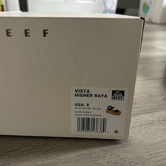 REEF Vista Higher Raya Platform Sandals — Black, 8 - Picture 11 of 12